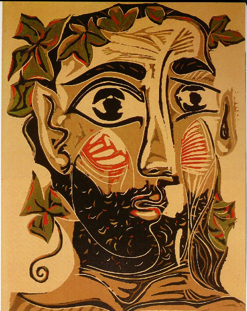 Picasso Bearded man 1961